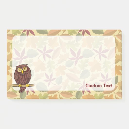 Uil Cartoon Post-it® Notes (Voorkant)