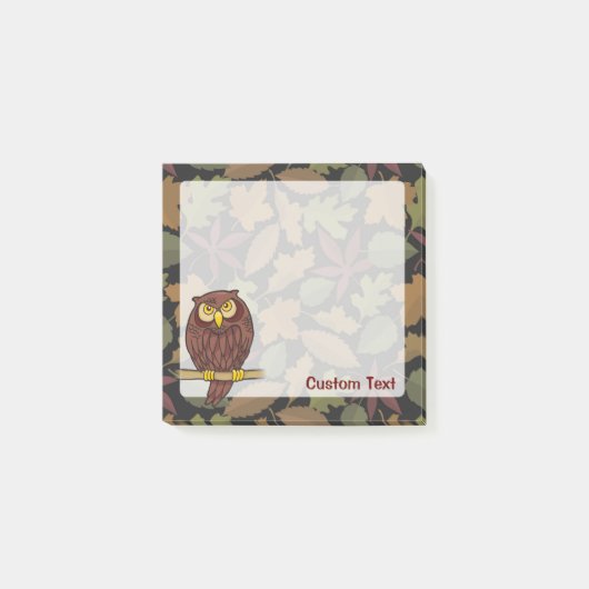 Uil Cartoon Post-it® Notes (Voorkant)