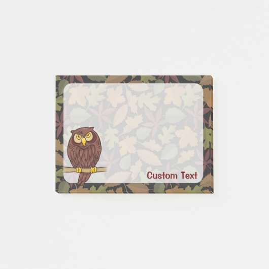 Uil Cartoon Post-it® Notes (Voorkant)