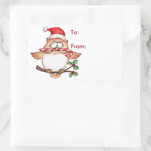 Uil Christmas - Cadeau Label (Tas)