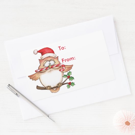 Uil Christmas - Cadeau Label (Envelop)