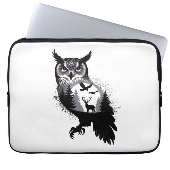 Uil – Computer Accessoires Bag Laptop Sleeve (Voorkant)