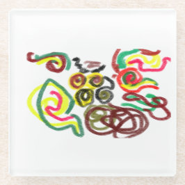 Uil cool love it glazen onderzetter