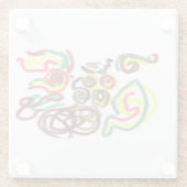 Uil cool love it glazen onderzetter (Achterkant)