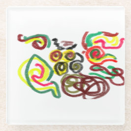 Uil cool love it glazen onderzetter