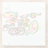 Uil cool love it glazen onderzetter (Achterkant)