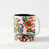 Uil cool love it tweekleurige koffiemok (Voorkant rechts)