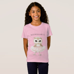 Uil Dansend Roze Tutu Ballerina T-shirt