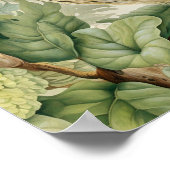 Uil decoratief schilderij poster (Hoek)