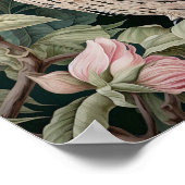 Uil decoratief schilderij poster (Hoek)