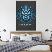 Uil Derde Oog Canvas Afdruk (Insitu (Slaapkamer))