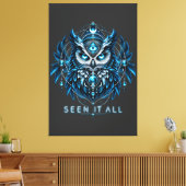 Uil Derde Oog Canvas Afdruk (Insitu (Woonkamer))