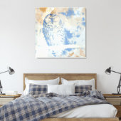 Uil [design] 30" x 30" canvas afdruk (Insitu (Slaapkamer))