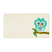 Uil Design Verzending Etiket (Voorkant)