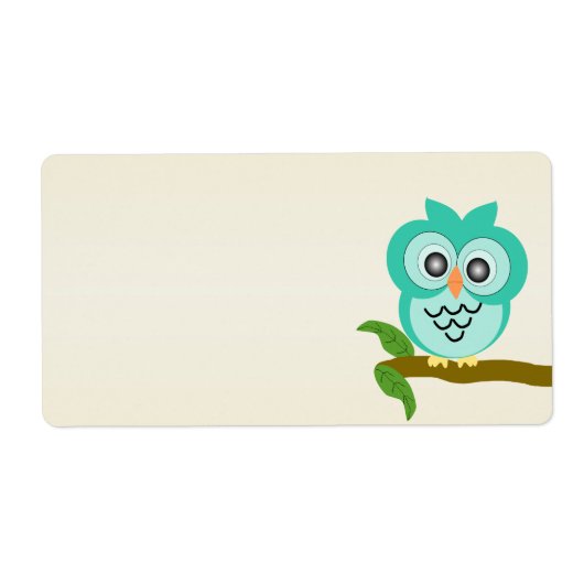 Uil Design Verzending Etiket (Voorkant)