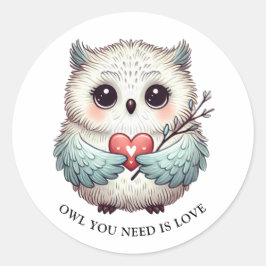 UIL DIE JE NODIG HEBT IS LIEFDE Ronde Sticker