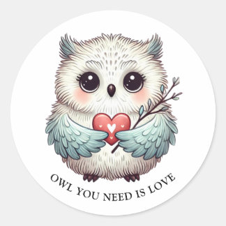 UIL DIE JE NODIG HEBT IS LIEFDE Ronde Sticker