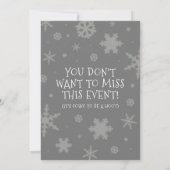 Uil die we willen verspreiden Kerst Cheer Snowy Ui Kaart (Achterkant)