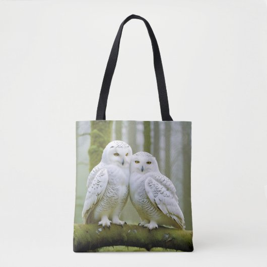 Uil Dier Natuur Wildlife Affection Caring Tote Bag (Voorkant)