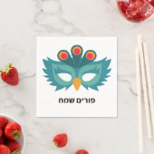 Uil dierenmasker Purim Decor Servet (Insitu)
