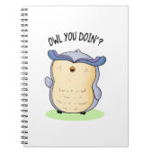 Uil Doe Je Grappige Vogel Woordspeling Notitieboek (Voorkant)