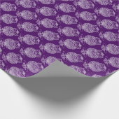 Uil (donker paarse) - Inpakpapier (Hoek)