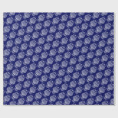 Uil (donkerblauw) - Inpakpapier (Vlak)