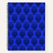 Uil (donkerblauw) - Notitieboek (Voorkant)