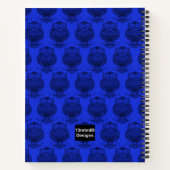 Uil (donkerblauw) - Notitieboek (Achterkant)