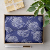 Uil (donkerblauw) - Tissuepapier (Geschenk)