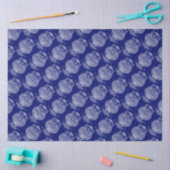 Uil (donkerblauw) - Tissuepapier (Craft)