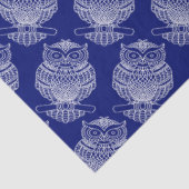 Uil (donkerblauw) - Tissuepapier (Detail)
