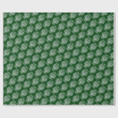 Uil (donkergroen) - Inpakpapier (Vlak)