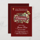 Uil doop uitnodigt doopplechtigheid (Voorkant / Achterkant)