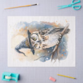 Uil dragen van een heks Pet Halloween Decoupage Tissuepapier (Craft)