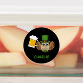 Uil Drink Beer St Patrick's Day | personaliseren Labels (Aangebracht)