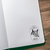  Uil, Eenvoudig Ex Libris Boek Rubberstempel