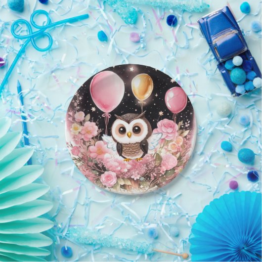 Uil Eerste Verjaardag Papier Borden Papieren Bordje (Feest)