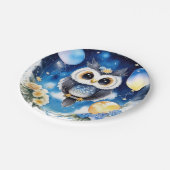 Uil Eerste Verjaardag Papier Borden Papieren Bordje (Gekanteld)