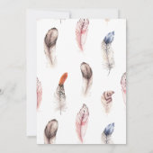 Uil eerste verjaardagsfeestje kaart (Achterkant)