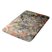 Uil en bloemen in de lente schilderij badmat (Gekanteld)