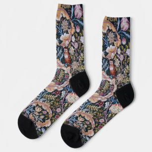 Uil en Bloemen, William Morris Sokken