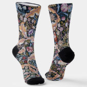 Uil en Bloemen, William Morris Sokken (Gebogen)