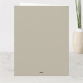 Uil en Bosblad Patroon Kaart (Achterkant)