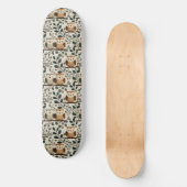 Uil en Bosblad Patroon Persoonlijk Skateboard (Voorkant)