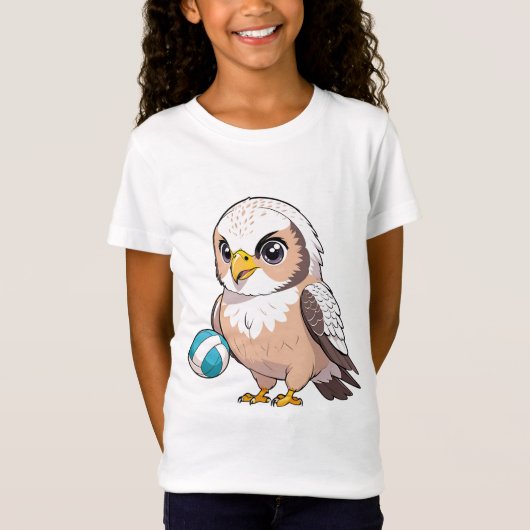 Uil en de liefde volleybal t-shirt (Voorkant)