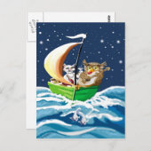 Uil en de Pussycat Briefkaart (Voorkant / Achterkant)