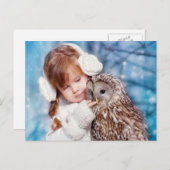 uil en dochter briefkaart (Voorkant / Achterkant)