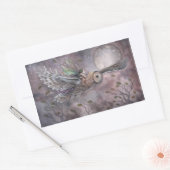 Uil en fee fantasy kunststickers rechthoekige sticker (Envelop)