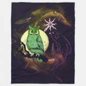 Uil en geest fleece deken (Voorkant)